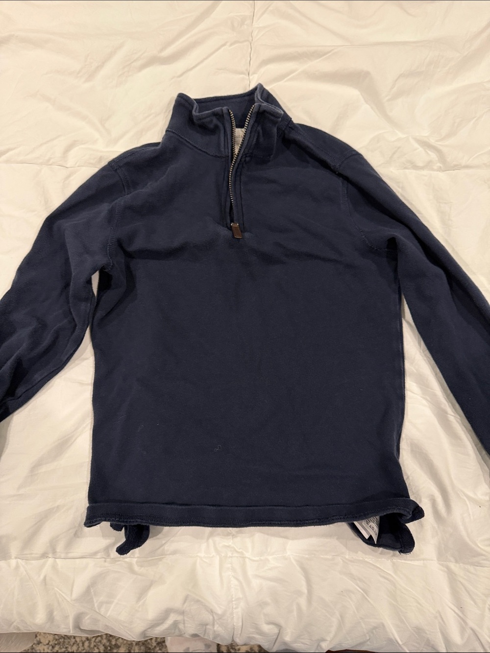 Crewcuts Dark Navy Quarter-Zip Pullover